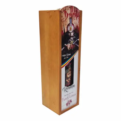 Dracula, vlad tepes, romania, cutie personalizata cu sticla vin